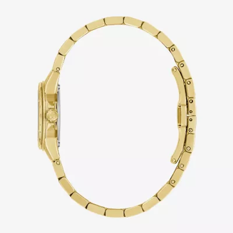 Bulova Womens Gold Tone Stainless Steel Bracelet Watch 97l192