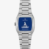 Bulova Mens Silver Tone Stainless Steel Bracelet Watch 96a336