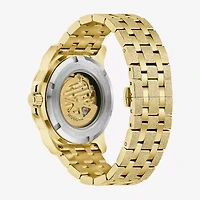 Bulova Mens Automatic Gold Tone Stainless Steel Bracelet Watch 97a200