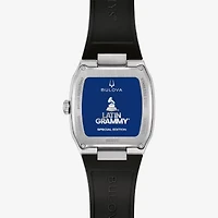 Bulova Mens Black Strap Watch 96a335