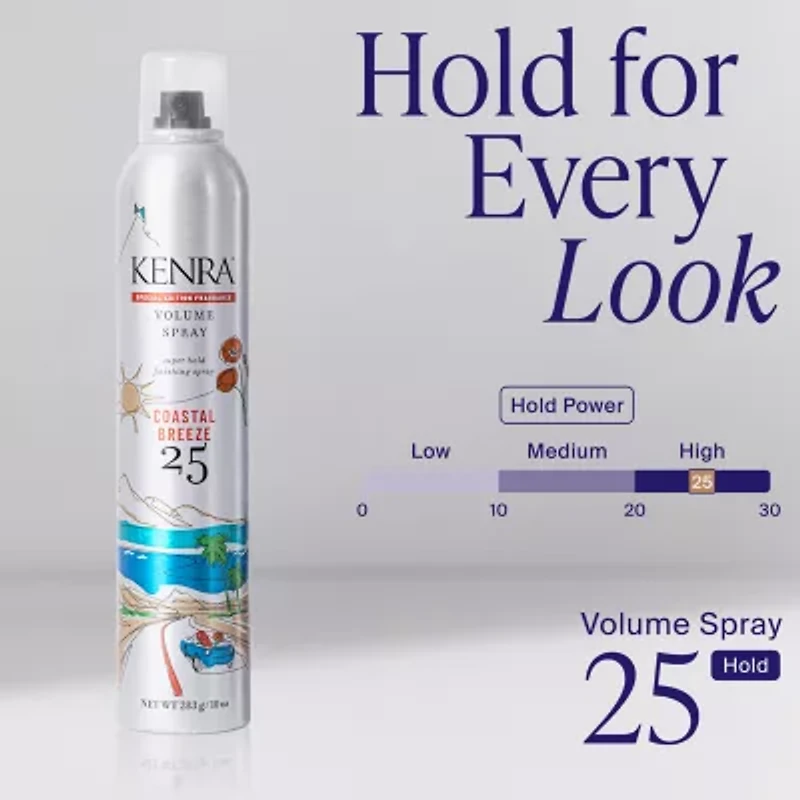 Kenra Volume Spray 25 Coastal Breeze 5o% Hair Spray 10 oz.