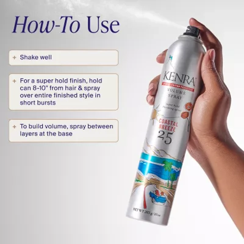 Kenra Volume Spray 25 Coastal Breeze 5o% Hair Spray 10 oz.