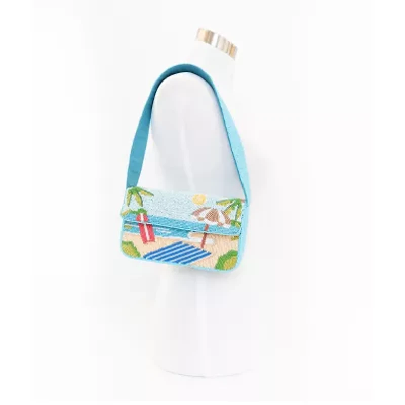 SOL and MER Beaded Vacation Shoulder Bag