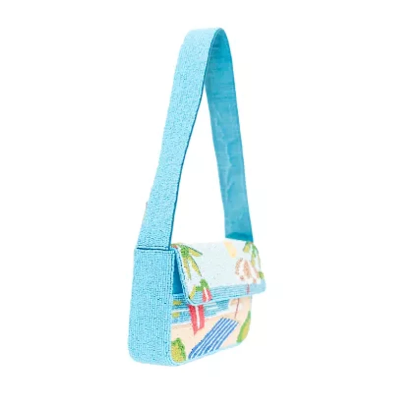 SOL and MER Beaded Vacation Shoulder Bag