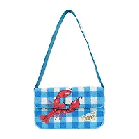 SOL and MER Beaded Lobster Shoulder Bag