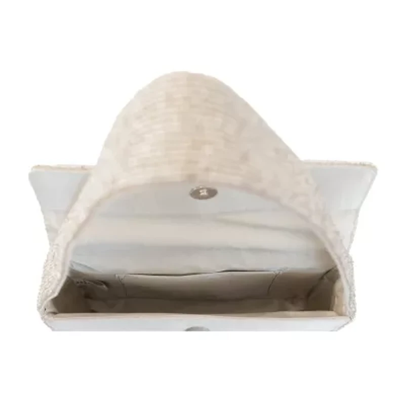 SOL and MER Beaded Flamingo Shoulder Bag