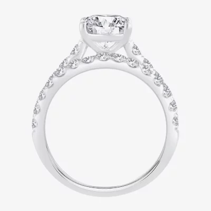 Signature By Modern Bride (H-I / Si1-Si2) Womens 2 CT. T.W. Lab Grown White Diamond 14K Gold Oval Bridal Set