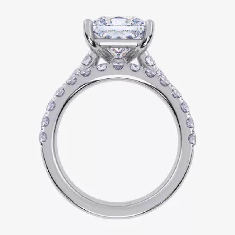 (H-I / SI1-SI2) Signature By Modern Bride Womens 2 CT.TW Lab Grown White Diamond 14K Gold Side Stone Bridal Set