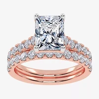 Signature By Modern Bride (G-H / Vs2-Si1) Womens 2 CT. T.W. Lab Grown White Diamond 14K Gold Side Stone Bridal Set