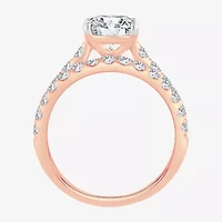 Signature By Modern Bride (H-I / Si1-Si2) Womens 2 CT. T.W. Lab Grown White Diamond 14K Gold Oval Bridal Set