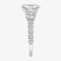 (I/Si2) Womens 1/4 CT. T.W. Lab Grown White Diamond Platinum Wedding Band