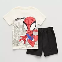 Disney Collection Little & Big Kid Boys Spiderman 2-pc. Short Set