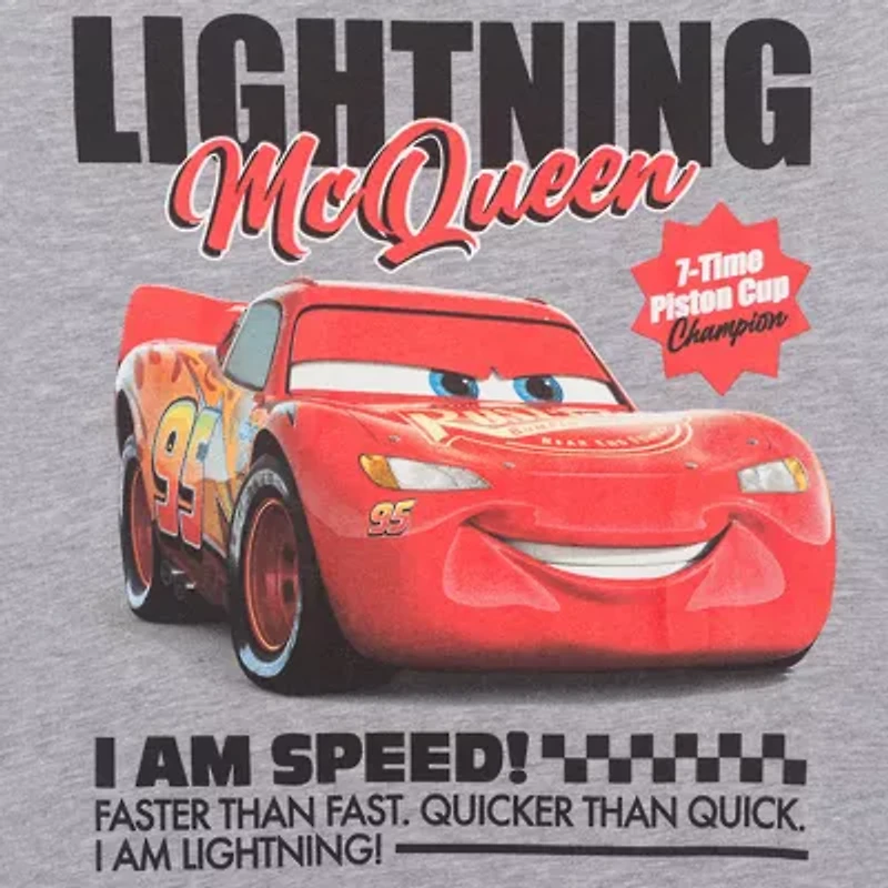 Disney Collection Boys Round Neck Short Sleeve Cars T-Shirt