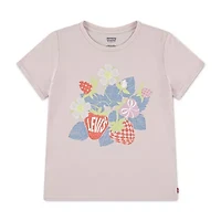 Levi's® Big Kid Girls Crew Neck Short Sleeve Regular Fit Graphic T-Shirt