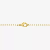 (G-H / Si2-I1) Womens 1 CT. T.W. Lab Grown White Diamond 14K Gold Over Brass Heart 18 Inch Pendant Necklace