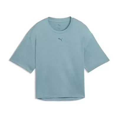 PUMA Womens Crew Neck Short Sleeve Active T-Shirt