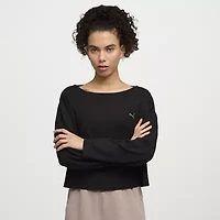 PUMA Womens Crew Neck Long Sleeve Active T-Shirt