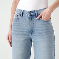 RM Rebecca Minkoff Womens Wide Leg Mid Rise Cropped Pant