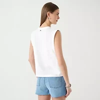 RM Rebecca Minkoff Womens Round Neck Sleeveless T-Shirt