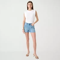 RM Rebecca Minkoff Womens Round Neck Sleeveless T-Shirt