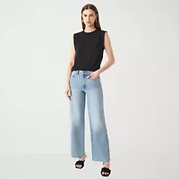 RM Rebecca Minkoff Womens Round Neck Sleeveless T-Shirt