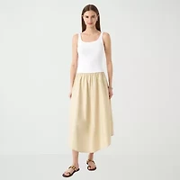 RM Rebecca Minkoff Womens Sleeveless Midi Drop Waist Dress