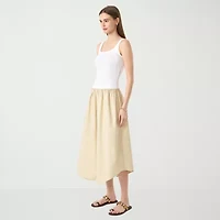RM Rebecca Minkoff Womens Sleeveless Midi Drop Waist Dress