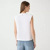 RM Rebecca Minkoff Womens Crew Neck Short Sleeve T-Shirt