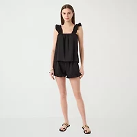 RM Rebecca Minkoff Womens Short Sleeve Blouse