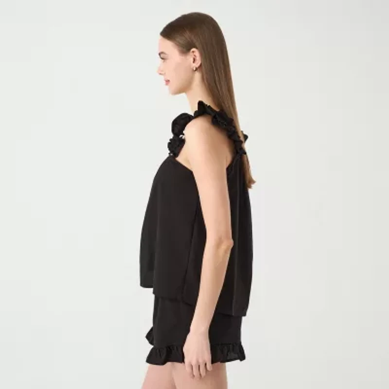 RM Rebecca Minkoff Womens Short Sleeve Blouse