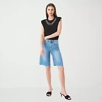 RM Rebecca Minkoff Womens Crew Neck Short Sleeve Tank Top