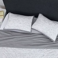 Martex Theo Heathered 3-pc. Reversible Comforter Set