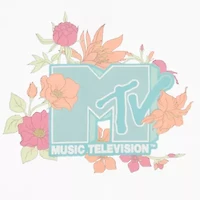 Womens Juniors Scoop Neck Sleeveless MTV Tank Top