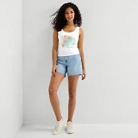 Womens Juniors Scoop Neck Sleeveless MTV Tank Top