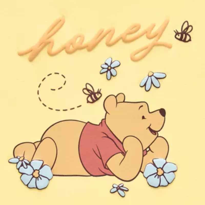 Womens Juniors Scoop Neck Sleeveless Winnie The Pooh Tank Top