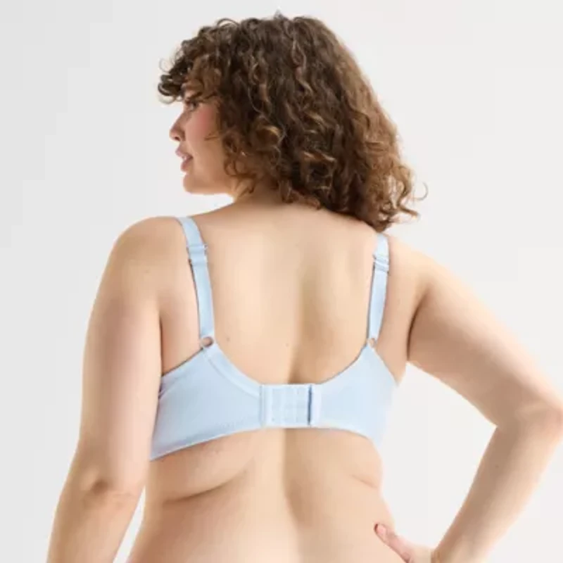 Ambrielle Cotton Womens Medium Support Demi Bra