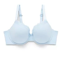 Ambrielle Cotton Womens Medium Support Demi Bra