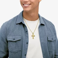 Cross Mens 10K Gold Cross Pendant