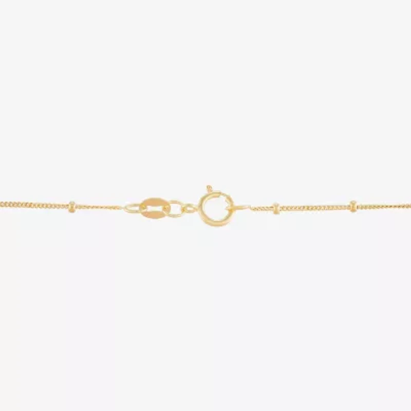 Gold Addiction Womens 10K Gold 16 Inch Curb Chain Necklace