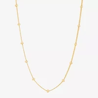Gold Addiction Womens 10K Gold 16 Inch Curb Chain Necklace