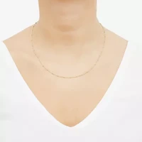 Gold Addiction Womens 10K Gold 16 Inch Curb Chain Necklace