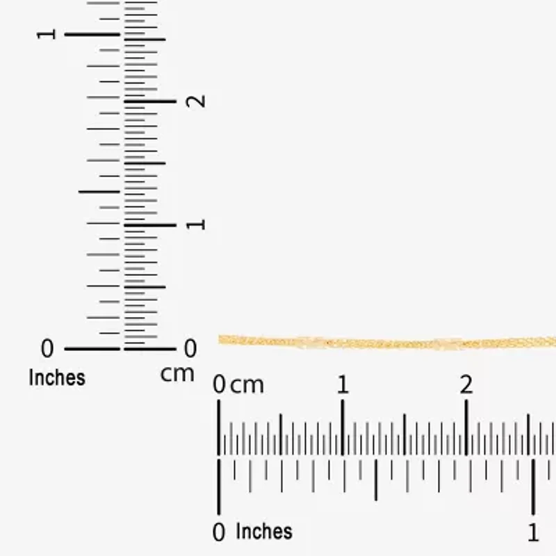 Made in Italy Womens 10K Gold 18 Inch Wheat Chain Necklace