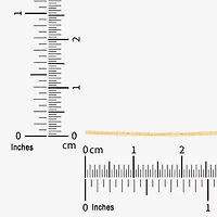 Made in Italy Womens 10K Gold 18 Inch Wheat Chain Necklace