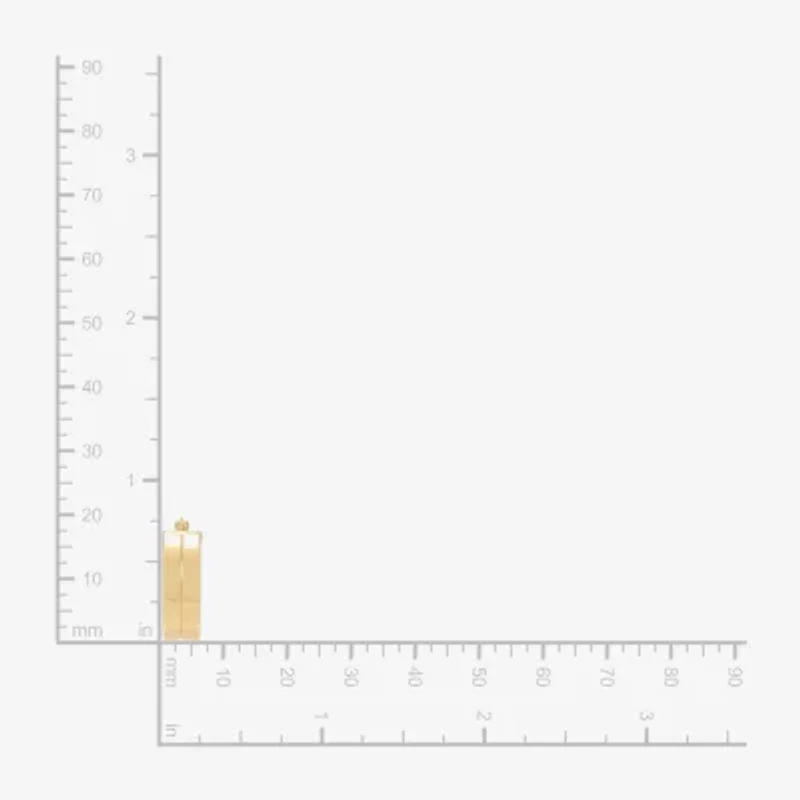 Made in Italy Womens 10K Gold 21mm Hoop Earrings