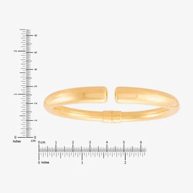 Silver Addiction Womens 14K Gold Over Silver Cuff Bracelet