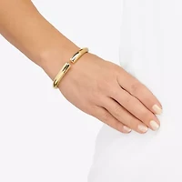 Silver Addiction Womens 14K Gold Over Silver Cuff Bracelet