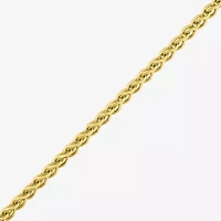 Made in Italy Womens 14K Gold Over Silver 18 Inch Wheat Chain Necklace