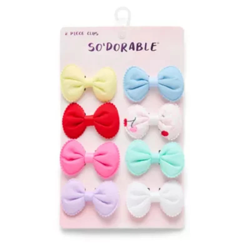 So Adorable Girls Baby And Toddler 8-pc. Hair Clip