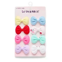 So Adorable Girls Baby And Toddler 8-pc. Hair Clip
