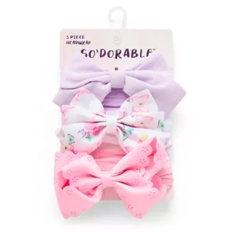 So Adorable Baby Girls 3-pc. Headband